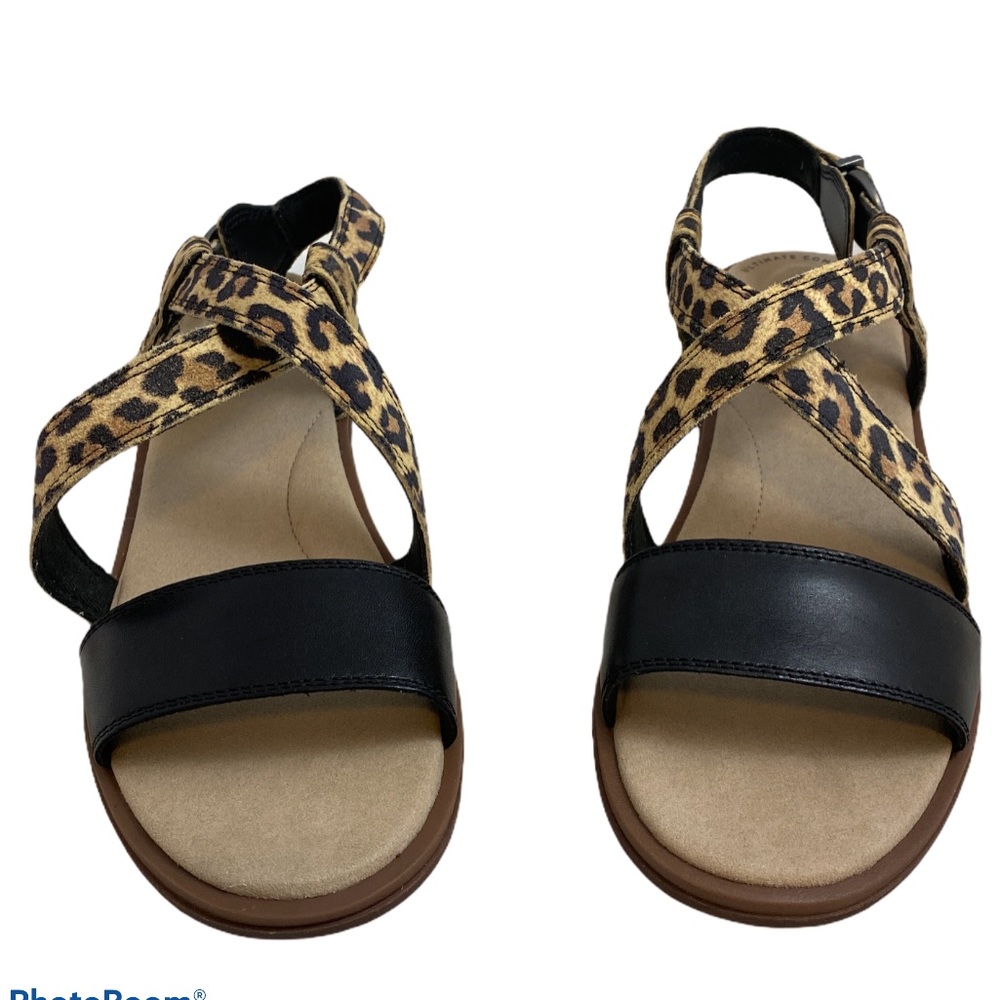 CLARKS Declan Spring Leopard Print Sandal NWT - Picture 3 of 8